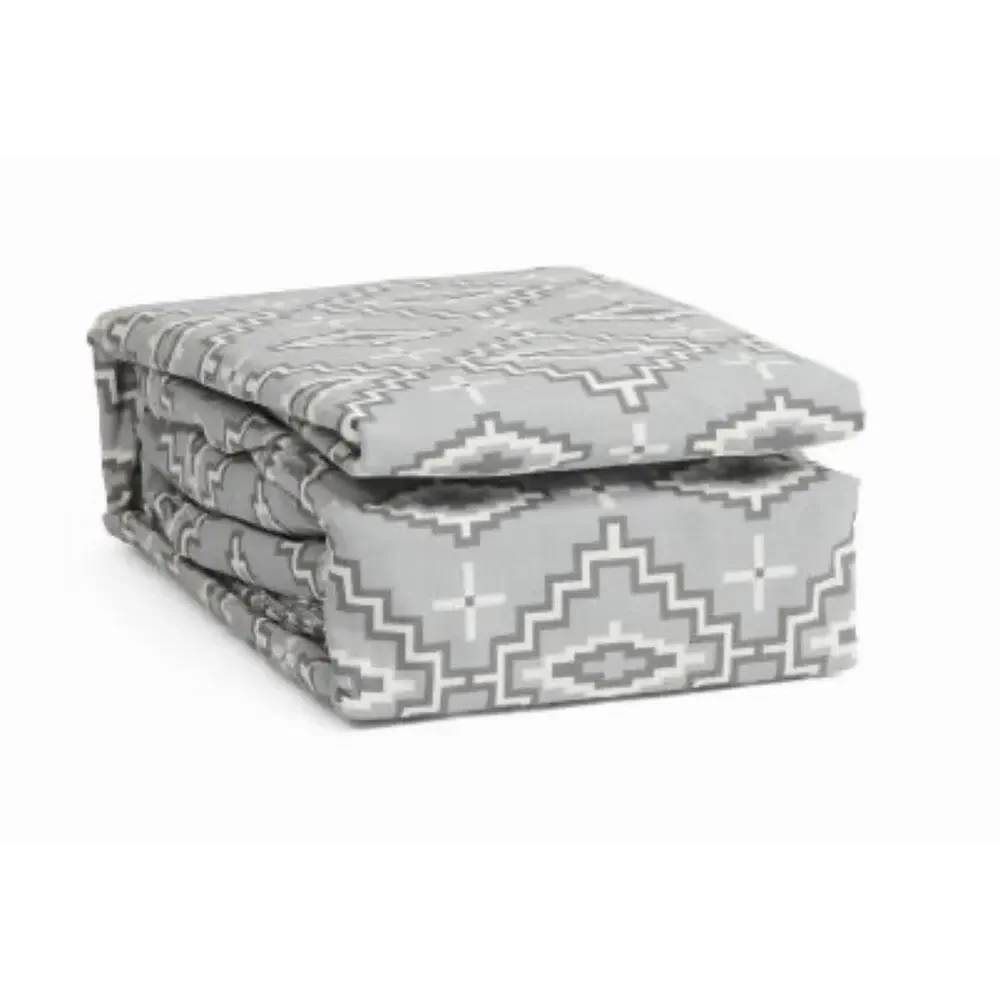 New! Pendleton OTERO Gray 4pc Queen Sheet Set With Cooling Technology Aztec